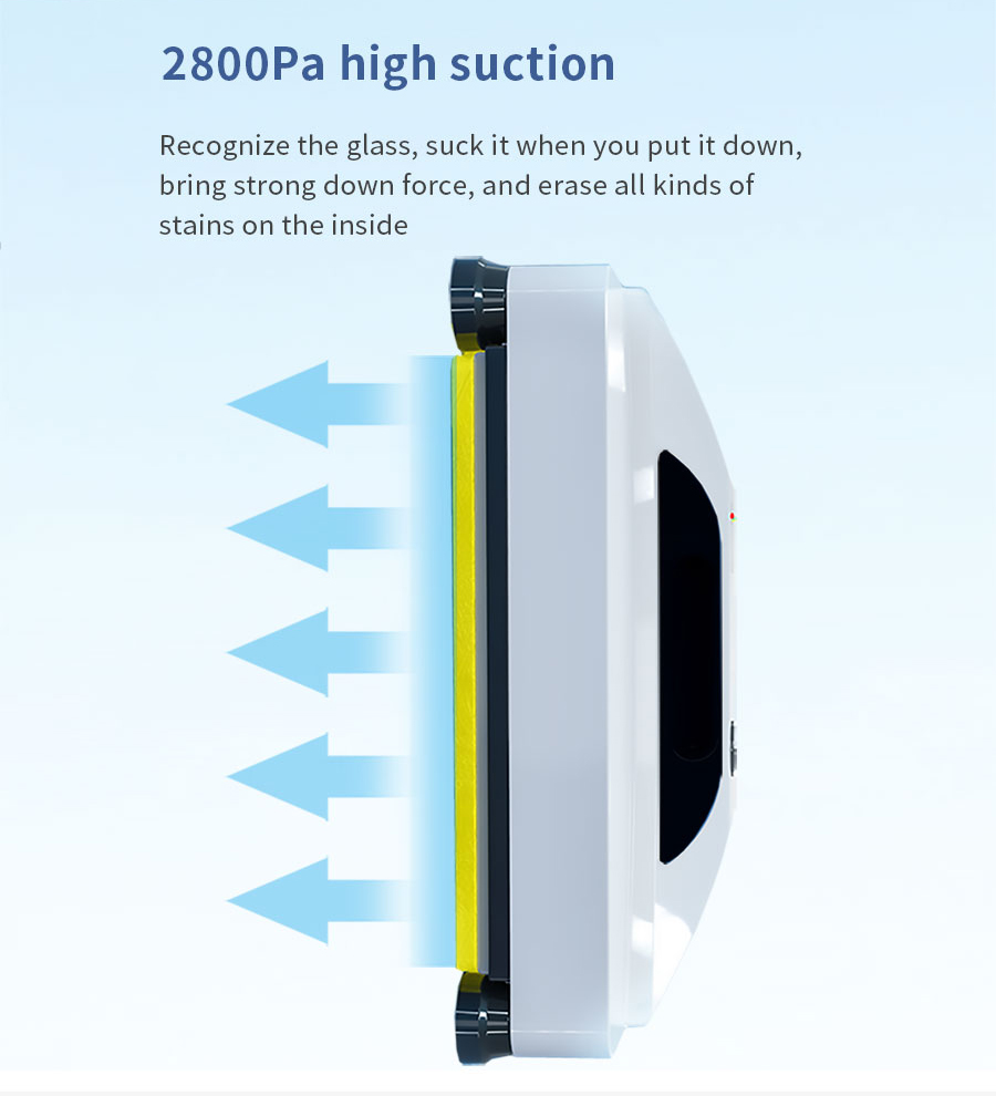40ML Glass Vacuum Cleaner 110V - 240V Automatic Window Cleaner Robot