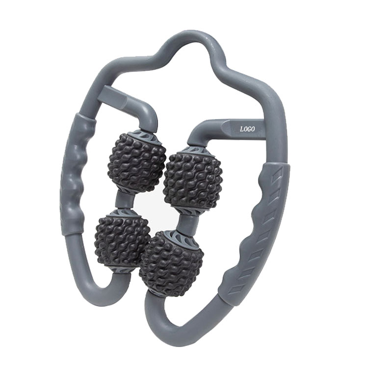 Handhold Arm U Shaped Thigh Massage Roller Ball Stick Multifunction