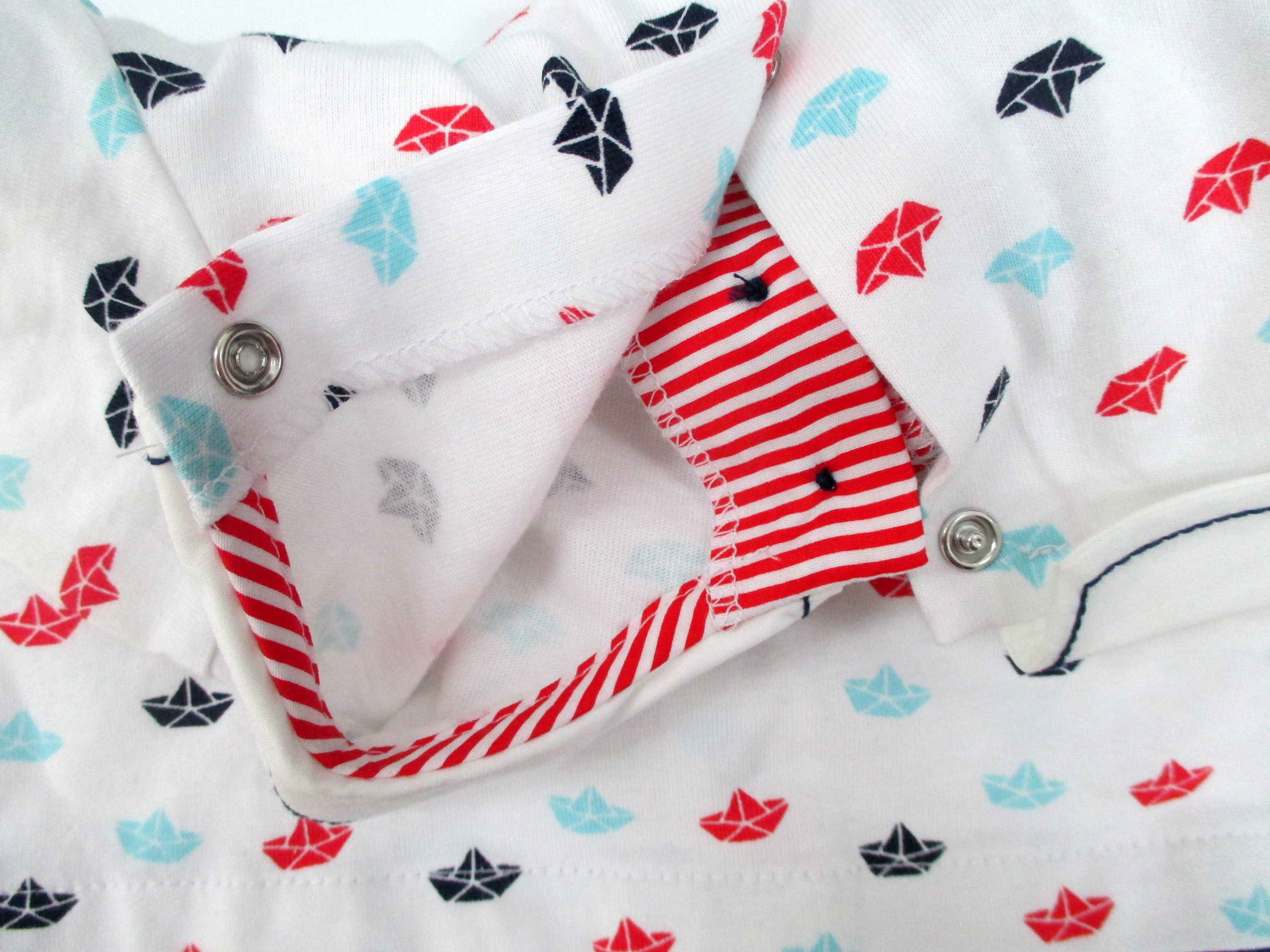 Strips Summer 2 Piece Outfits Baby Boy Collared Polo