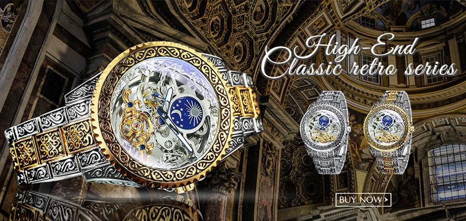 Automatic Watch for Men Mechanical Skeleton 1
