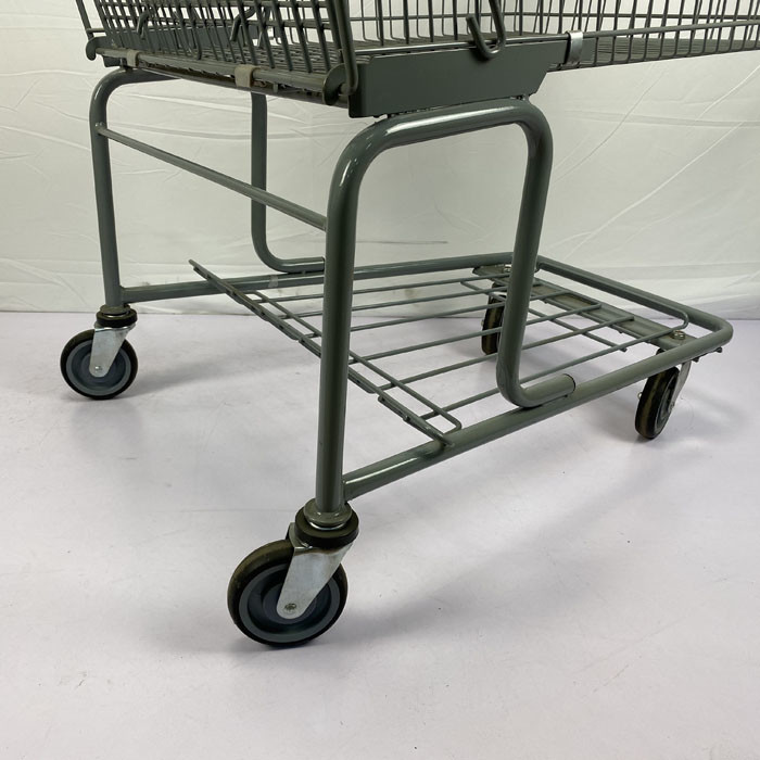 Customizable 175L Grocery Store Shopping Cart Supermarket Trolly With Foldable Child Seat