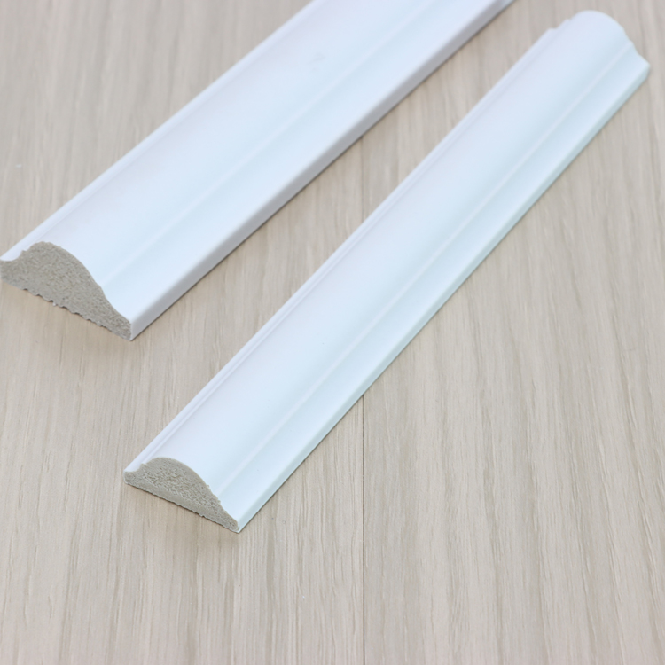 White Primed Ps Skirting Board Moulding Polystyrene For House