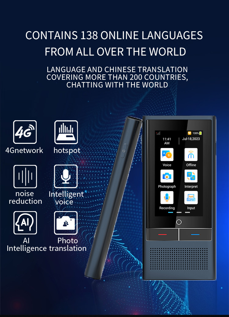 Automatic Verbal Spanish Instant Voice Translator Device For 138 Languages