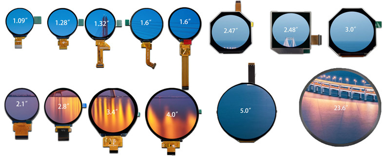 2.8 inch 480x480 Round TFT LCD Display Module 40pin ST7701S SPI RGB Interface LCD Display
