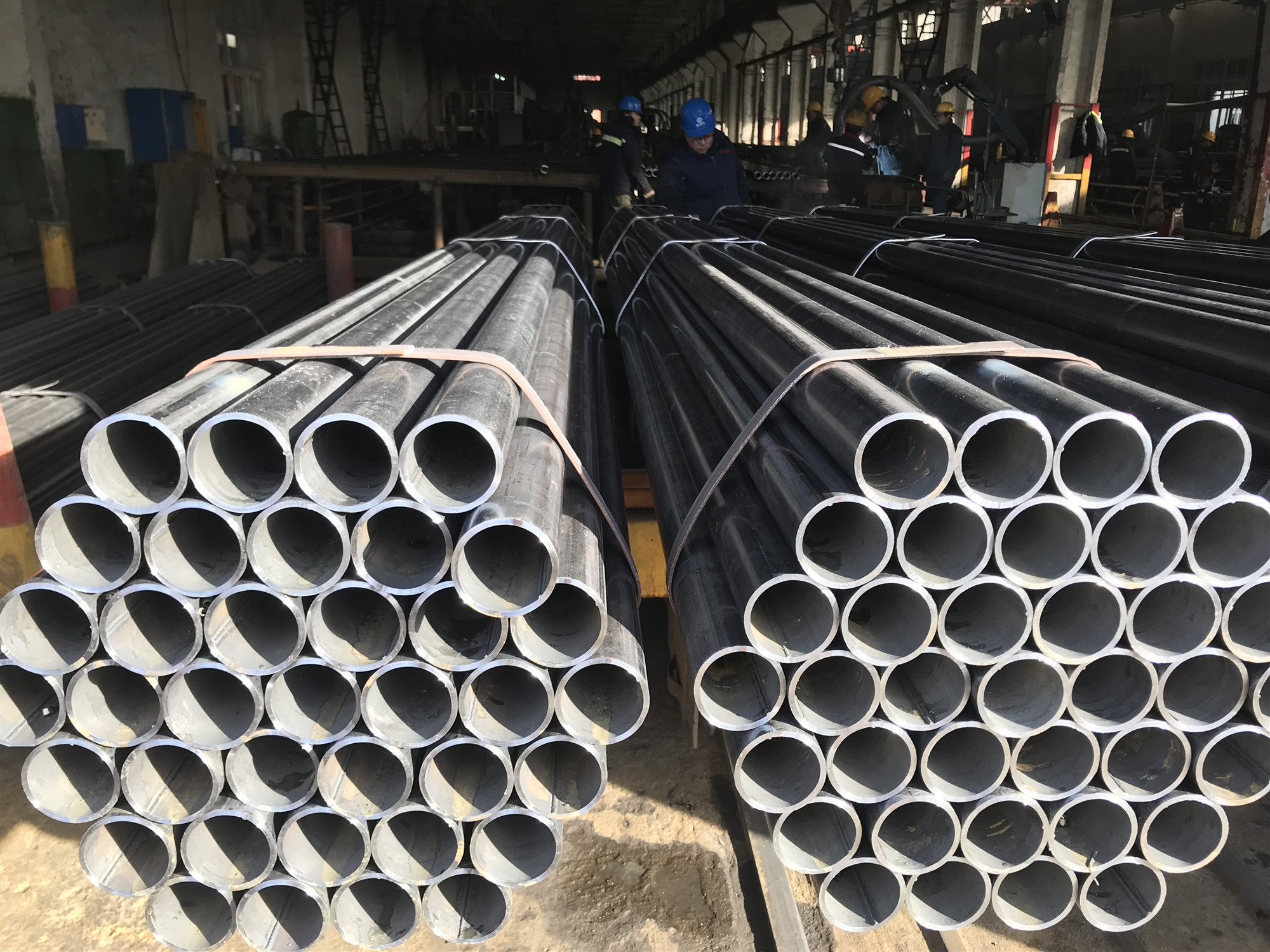 Fire Protection High Precision Steel Tube , Black Welded Round Steel Pipe
