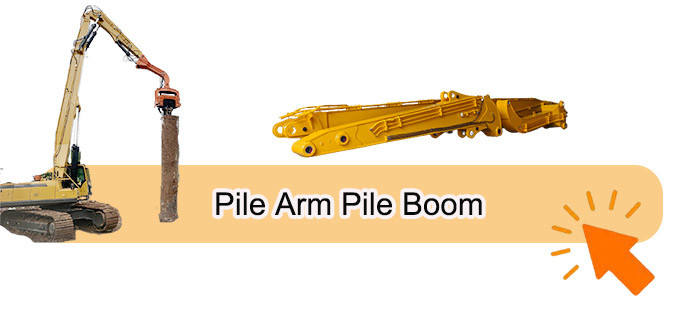 Excavator Telescopic Arm With Hydraulic Long Reach Grapple Better Welding