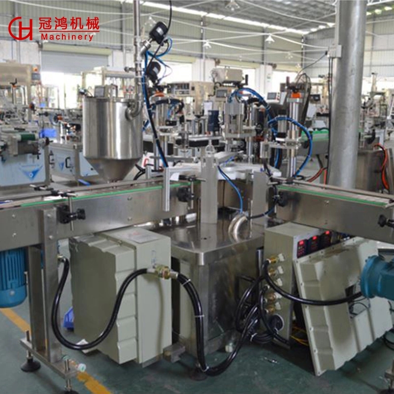 Automatic Liquid Filling Machine for Commodity Glass Bottle Capping and Filling Line