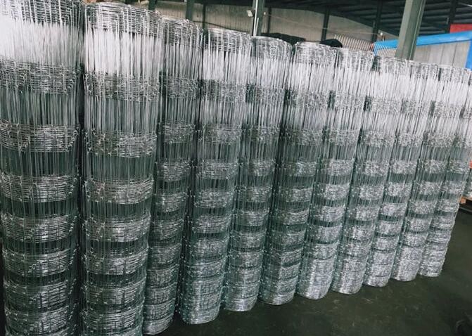 Full Galvanized 1.2m Fixed Knot Wire Cattle Fencing