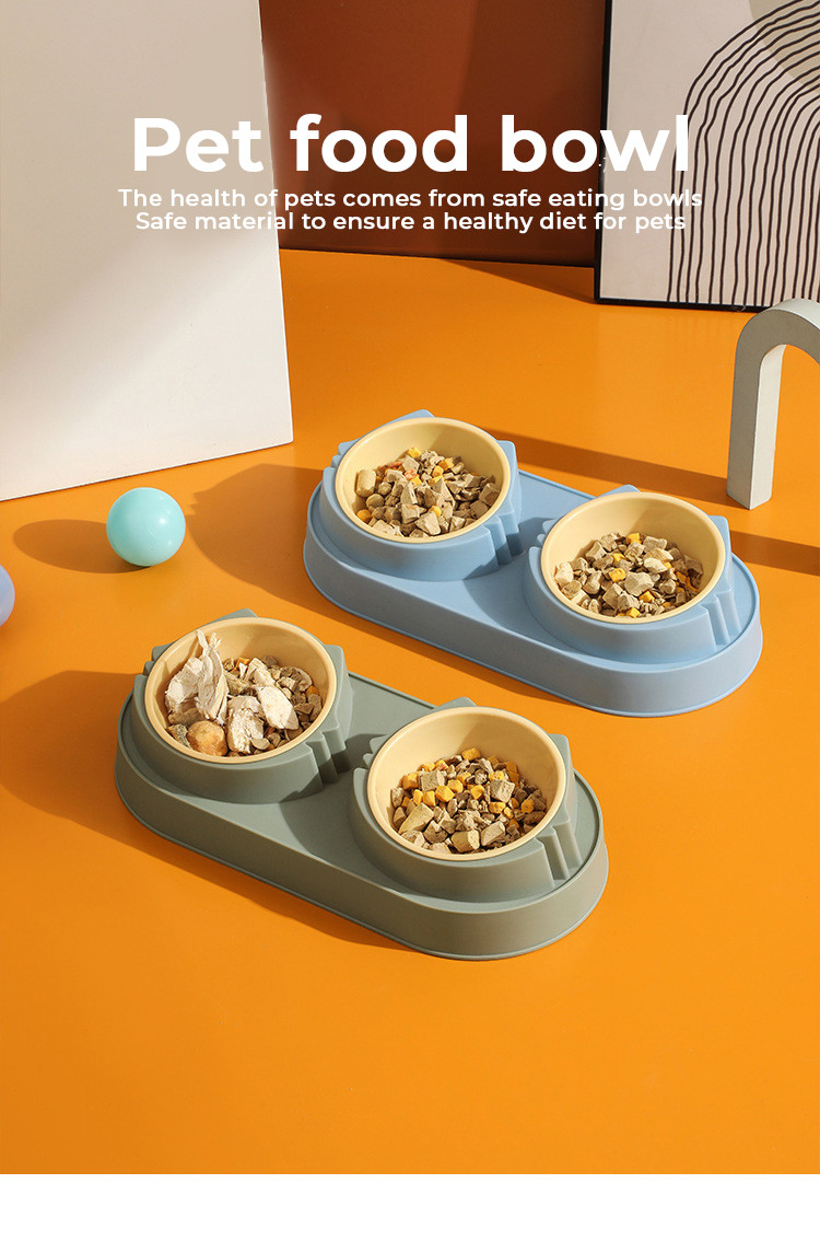 Customizable Ceramic Pet Food Bowl with Stainless Steel Material