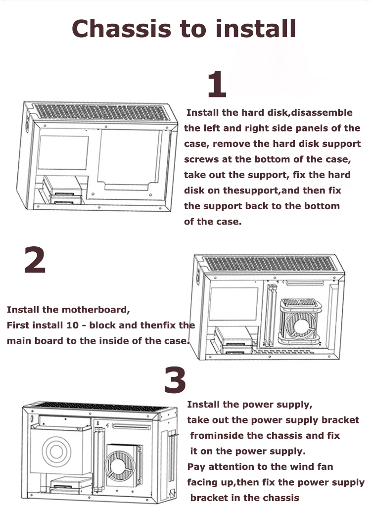 High Quality Full Mid Tower Desktop Gaming PC Computer Case Aluminum Gaming computer Game Machine Case Computer Chassis