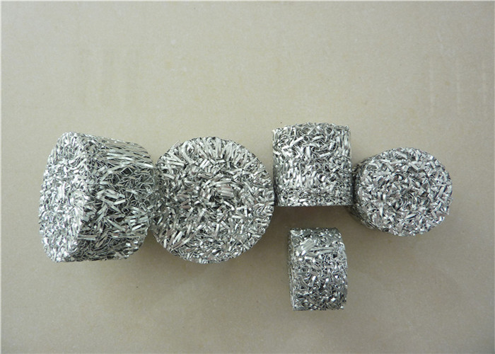 White Knitted Aluminum Foil Mesh Dia118mm Length Customized For Auto