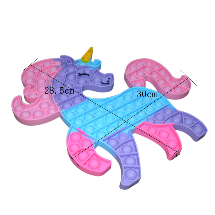 Unicorn Penguin Desktop Puzzle Kids Silicone Educational Toys Decompression Press
