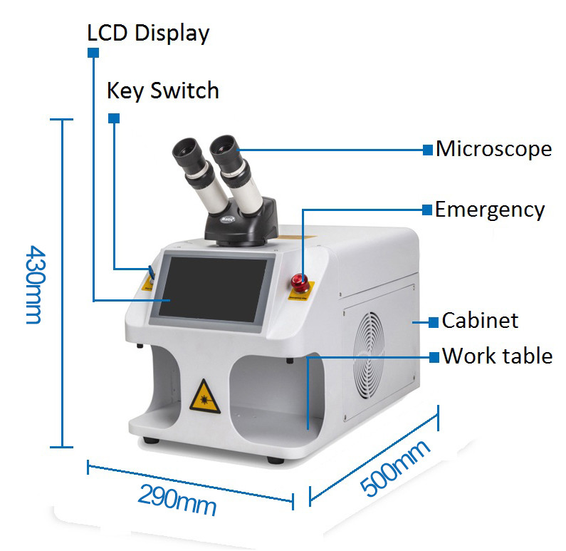 Spot Jewellery Automatic Handheld Mini YAG Welder Jewelry Laser Welding Machine Price for Glasses Dental Lab Goldsmiths