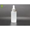 Buy cheap Flat Shoulder Cosmetic Packaging Bottles , 30ml Frosted Glass Empty Cosmetic from wholesalers
