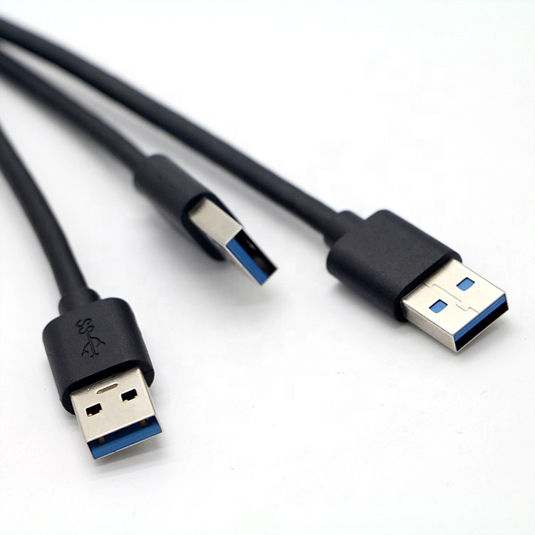 Screw Locking Stud USB 3.0 A Male to USB Type C 3.1 Female Panel Mount USB 3.0 Extension Cable