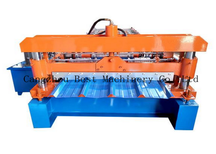 Trapezoid Roofing Sheet Roll Forming Making Machine For Building Material