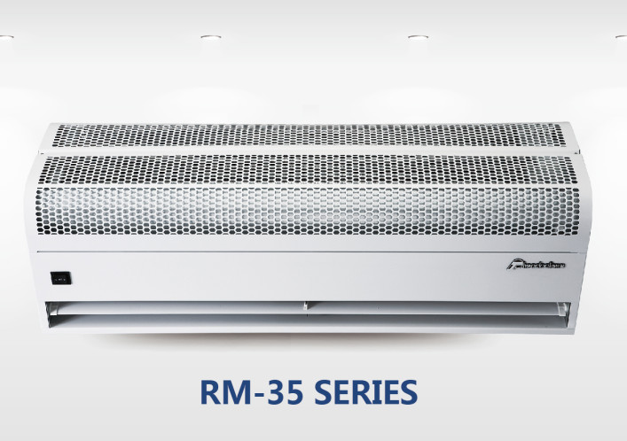 2025 Size 1.5m Water Source Thermal Air Curtain Overdoor Fan Evaporator Heating RM-3515-S
