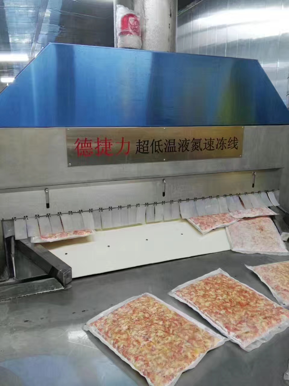 Food industrial tunnel quick freezer iqf meat quick freeze machine blast freezer