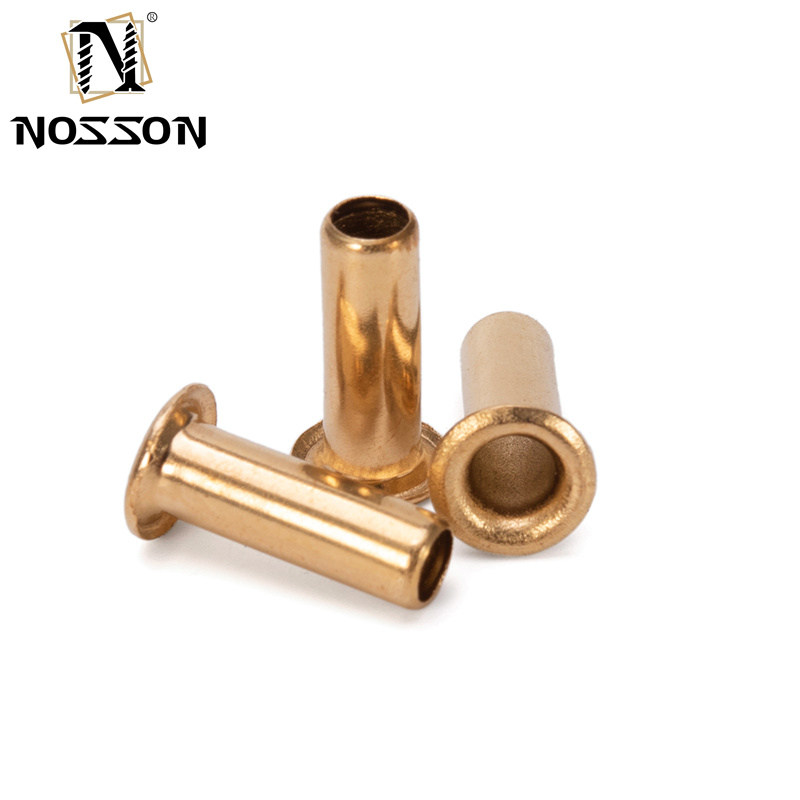 ANSI/ASME Standard 1.5mm 2.5mm 3mm 4mm Copper Brass or Steel Hollow Tubular PCB Rivet with Corrosion Resistant Finish