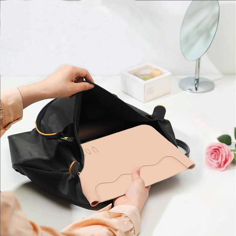 Ladies Beauty Silicone Makeup Bag Waterproof Reusable With Zip