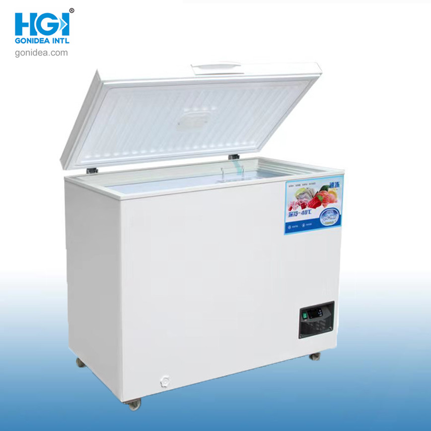 45c Ultra Low Temperature Single Door Stainless Steel Inner 90mm Super Thick Chest Energy Saving Freezer Dw-45W1280
