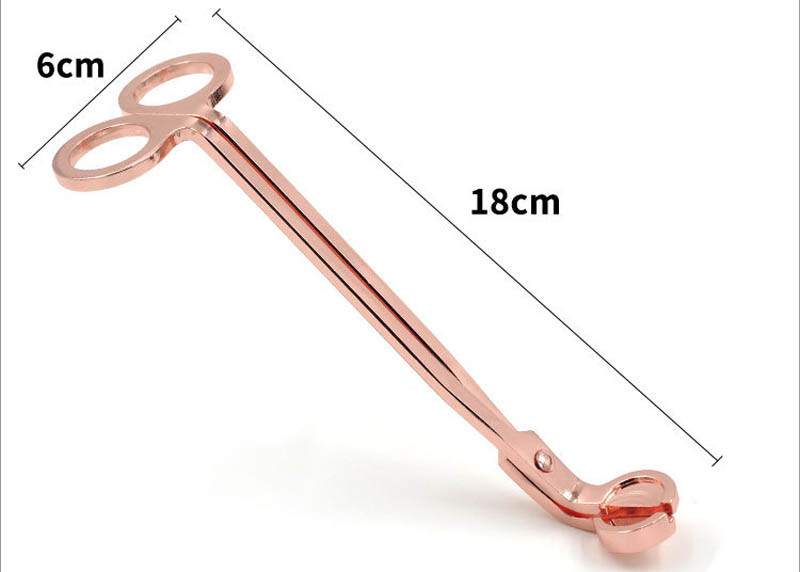 Rose Gold Round Head Candle Wick Scissors Candle Extinguisher First Class