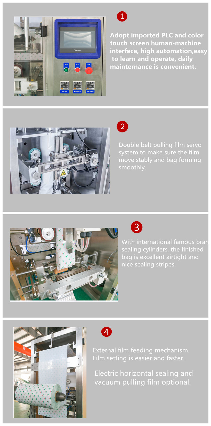 Seeds Grains Automatic Granule Packing Machine High Speed Packing Machine