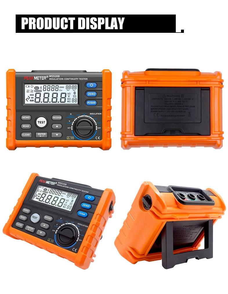 Digital Insulation Resistance Continuity Tester Resistance Meter