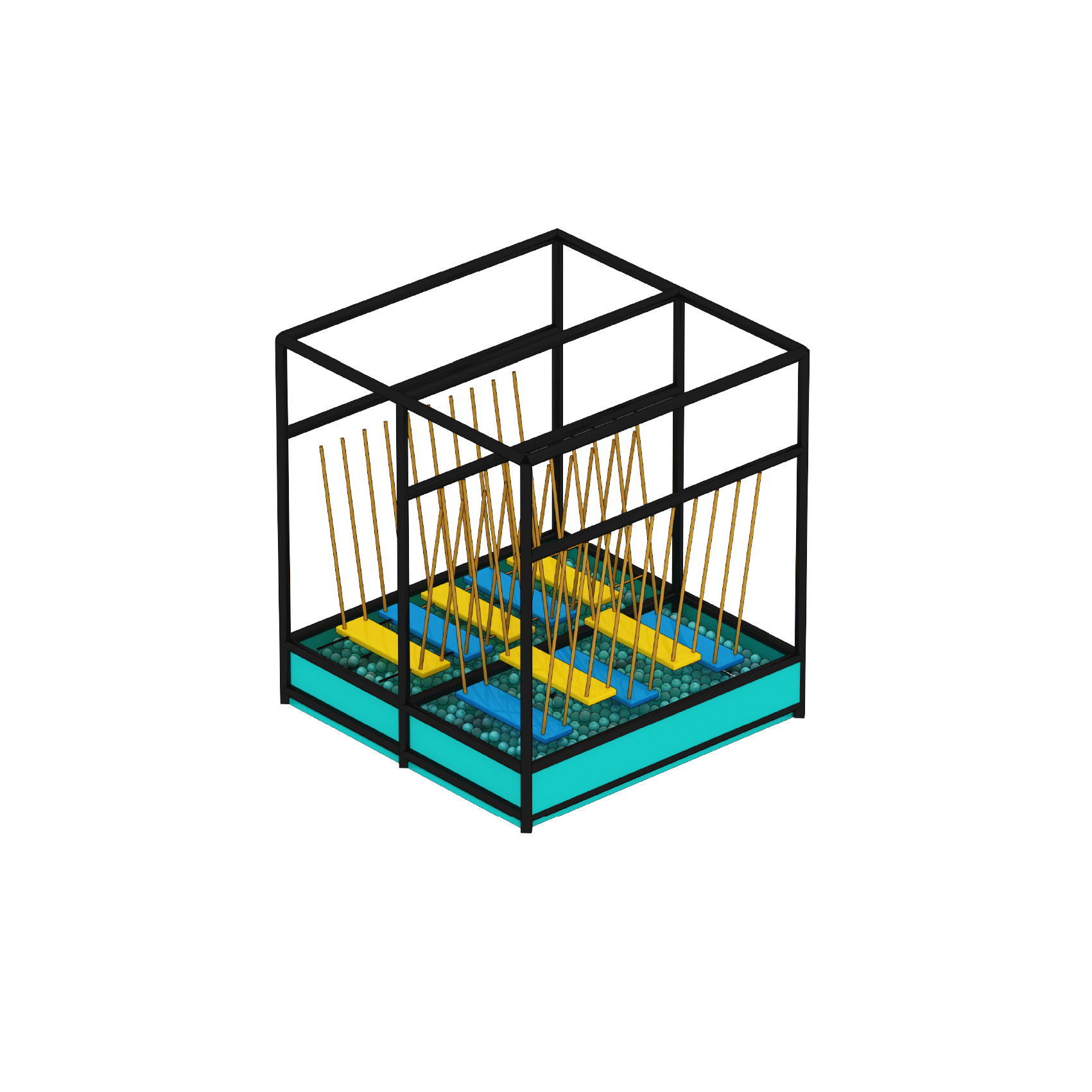 Custom Adventure Park Junior Ninja Course Indoor Playground Equipment
