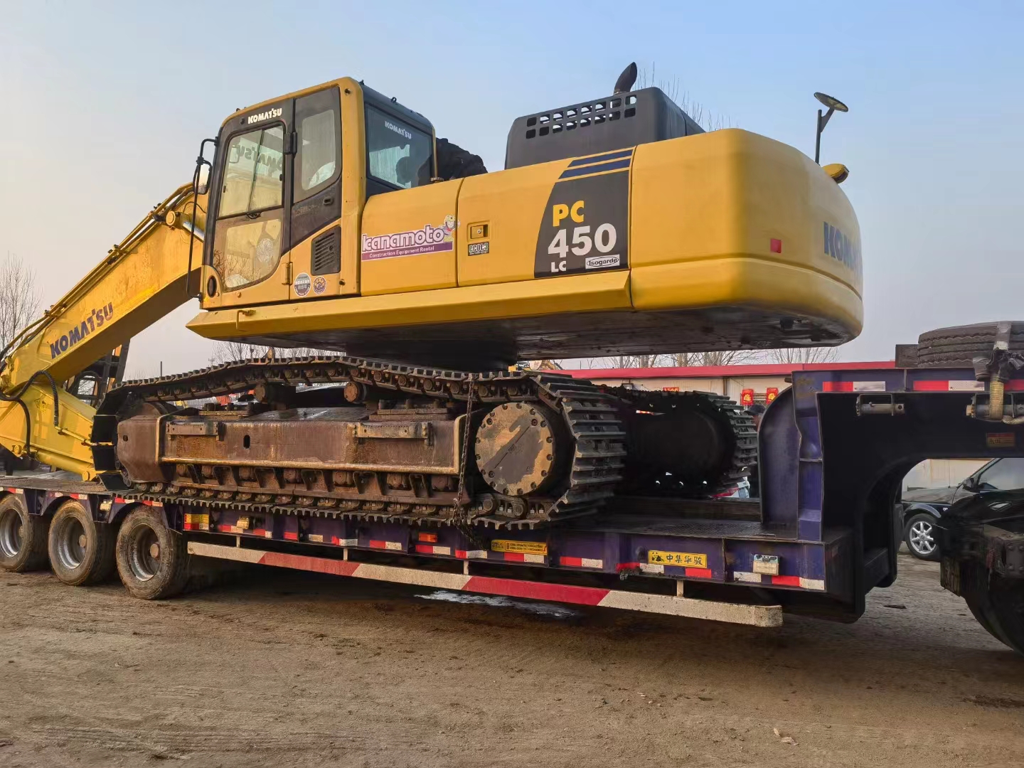 2 Line 4 Axle Low Bed Trailer 80-120ton Detachable Gooseneck Semi Truck Lowboy Trailer For Sale Malawi