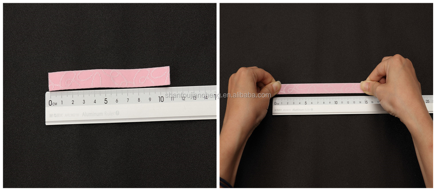 13mm High quality bra woven jacquard straps nylon elastic band straps customizable sexy bra straps