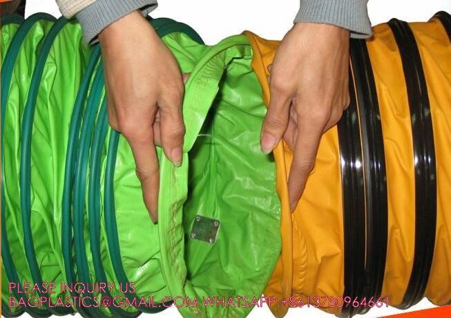 Ventilation Confined Limited Spaces Air Supply 200mm 5m Fire Resistant PVC Flexible Air Duct