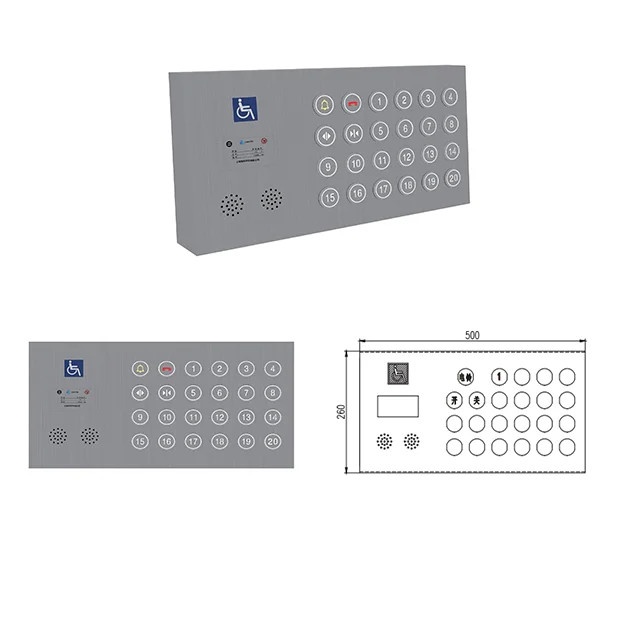 Elevator Accessible Control Operating Panel Disabled COP Elevator Parts