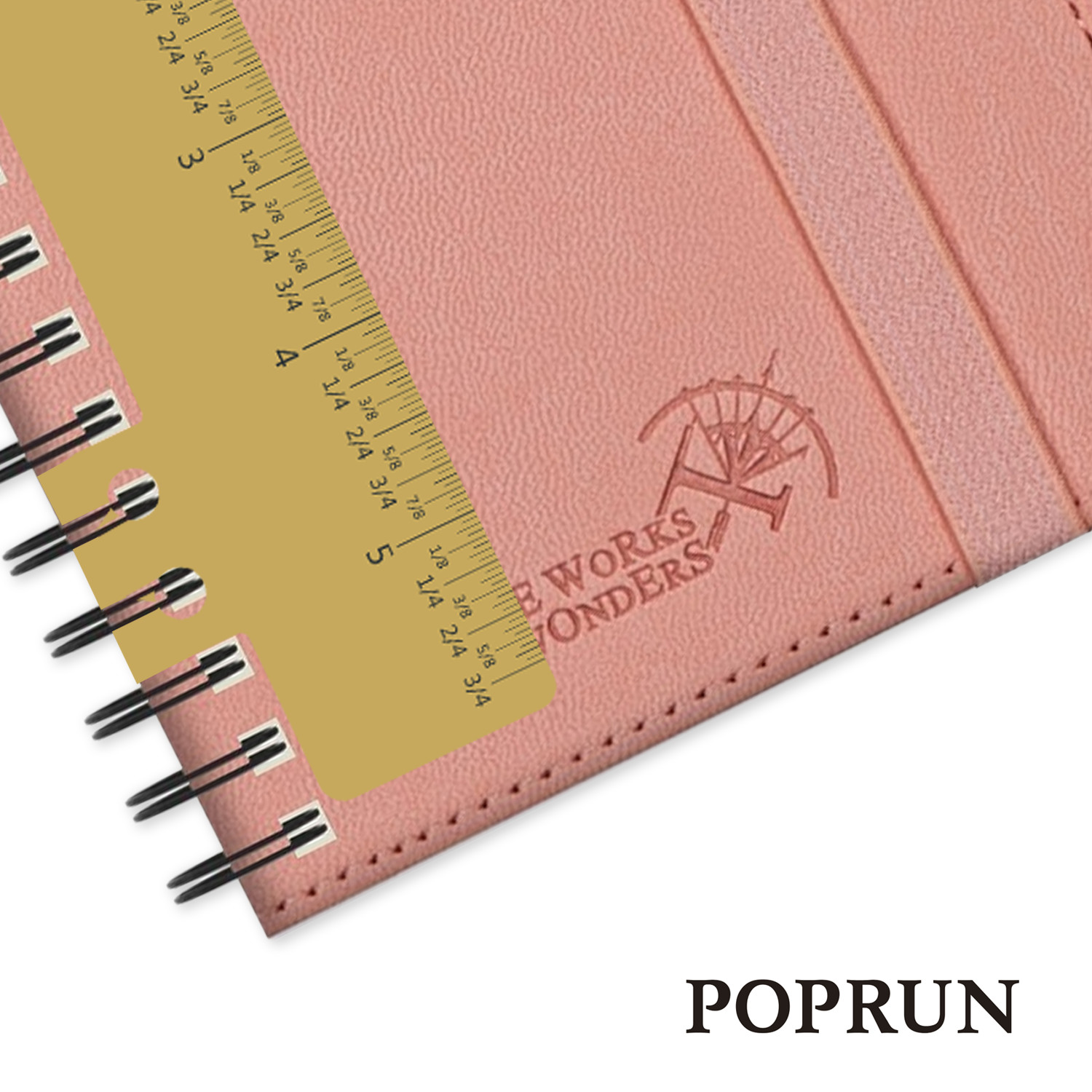 Pink 4.25x6.75inch Mini Weekly Planner 80g Ink Resistant Paper