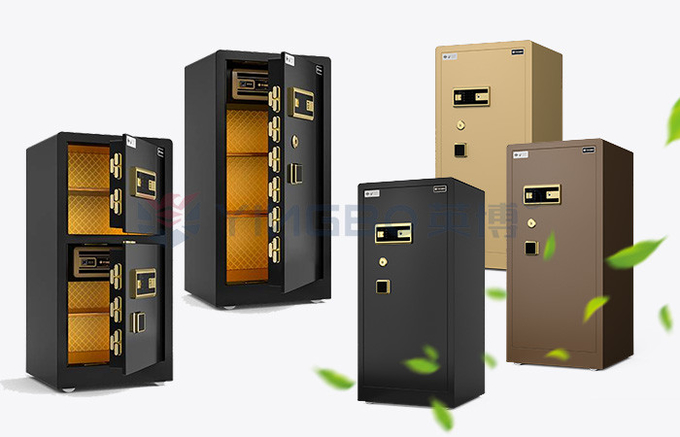 H47in. Fingerprint Lock Intelligent House Safe Box Dual Alarm YB/RS-120 Black