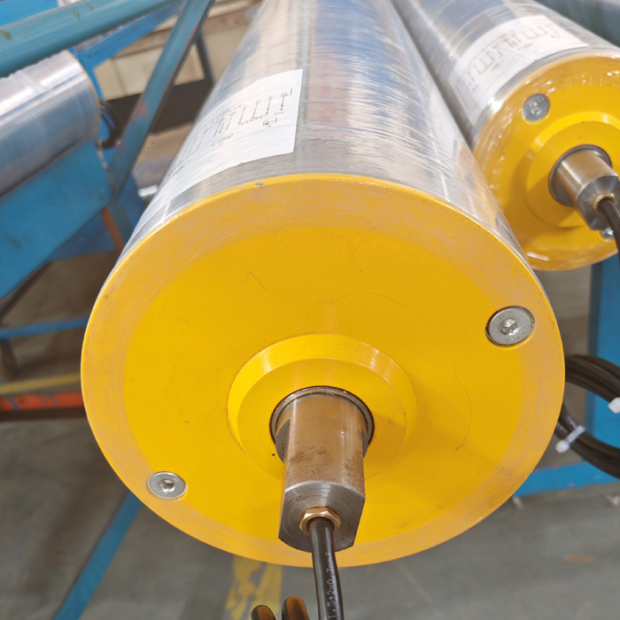 Diameter 216mm Drum Motorized Conveyor Roller With 3PH 400V AC Motor For Warehouse Loading Conveyor