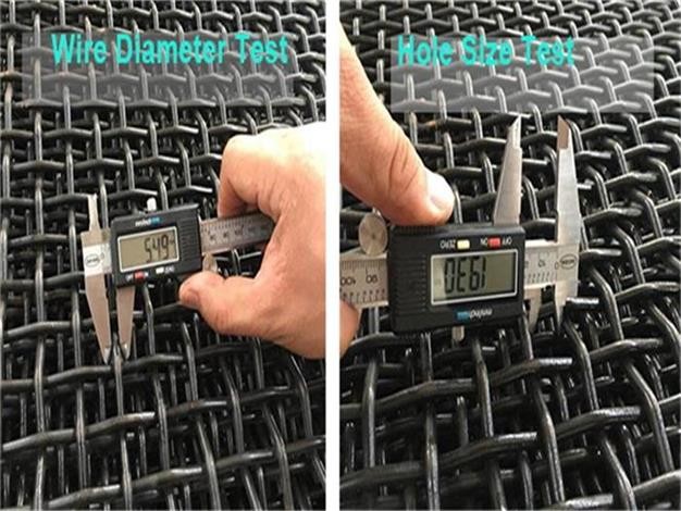 Crimped Carbon Steel Wire Mesh High Tensile 65Mn Square Hole Rust Prevention