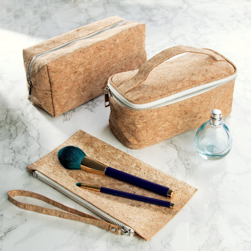 Custom Leather Cosmetic Bag , Bath Family Compact Wash Bag Eco Friendly