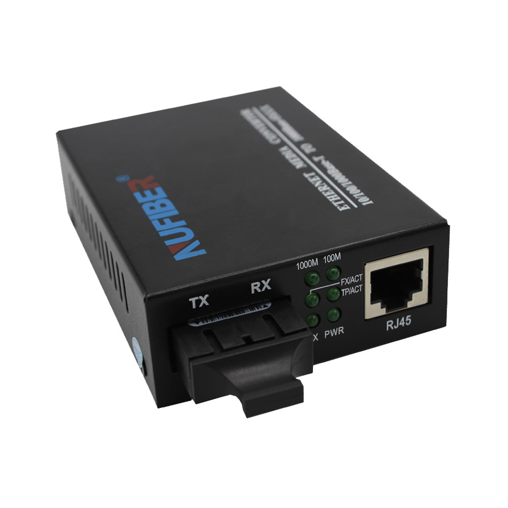 NF-C2200SX 10/100/1000Mbps Fiber Media Converter 10/100/1000Base-TX to 1000Base-FX Multi-Mode Dual Fiber SC 550m