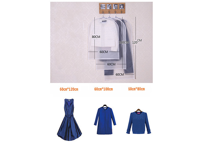 Lightweight PEVA Hanging Garment Storage Bags For Closet