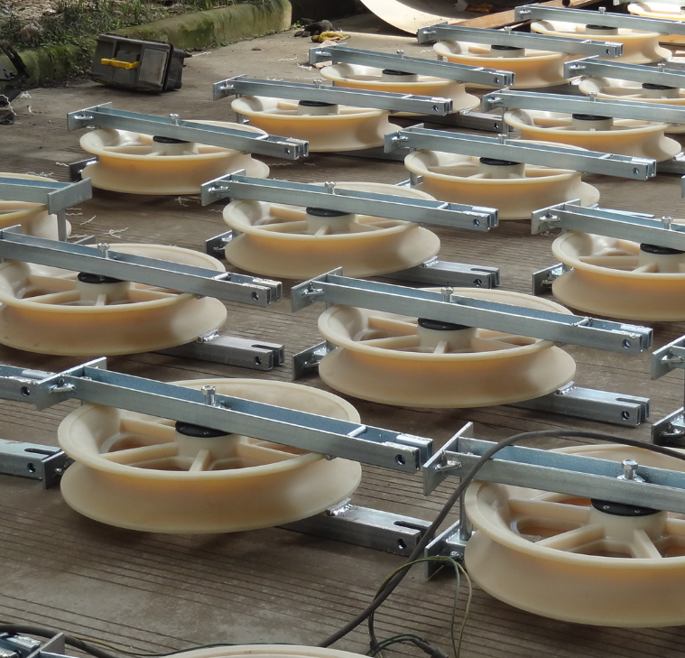 20KN OPGW Cable Block Pulleys to string all sorts of optical fiber cable