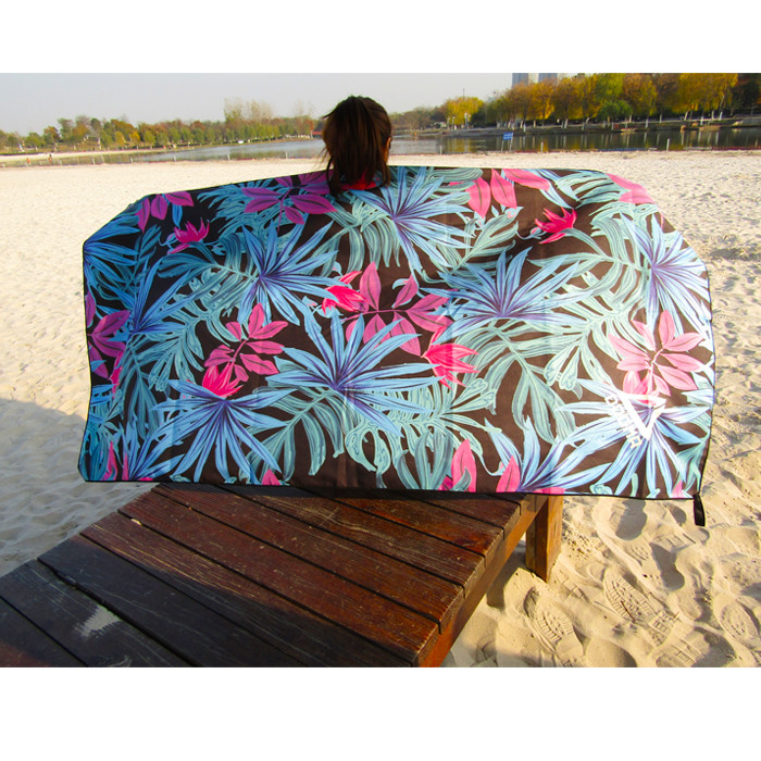 Wholesale Microfiber Beach Towel Custom Printed Sand Free Beach Towel