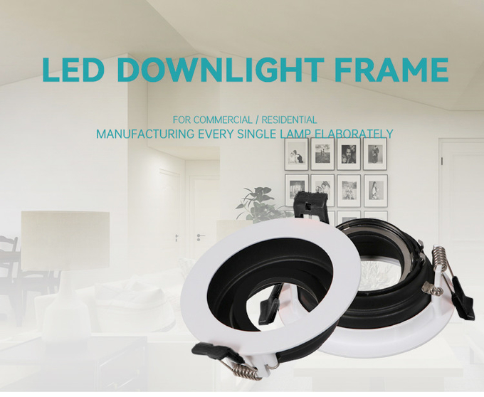 Recessed Spotlight Downlight Frame Anti-Glare GU10 MR16 Commercial Adjustable