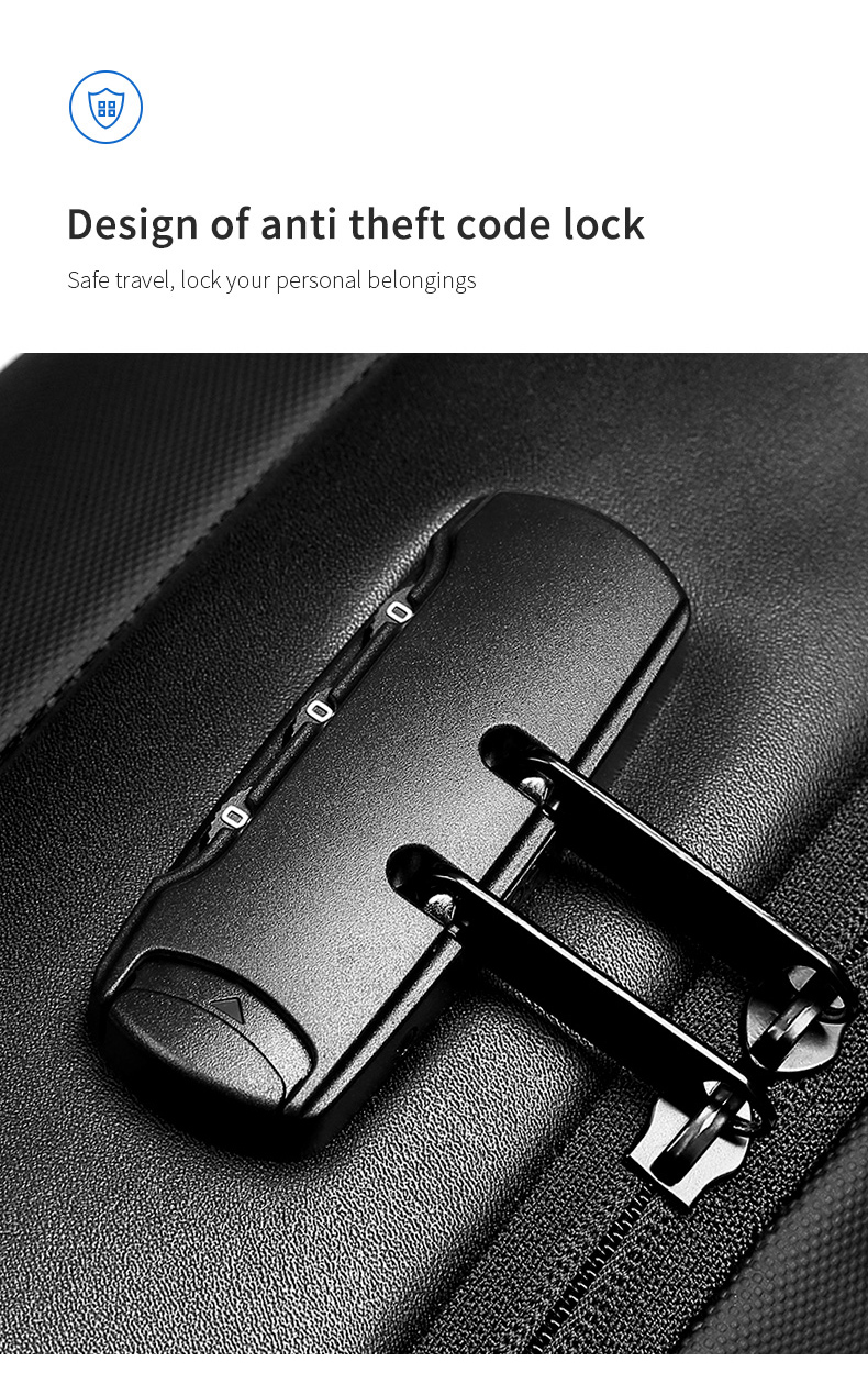 MingLu High quality new bag usb charging anti theft men waterproof bagpack backpack bag laptop backpack for men