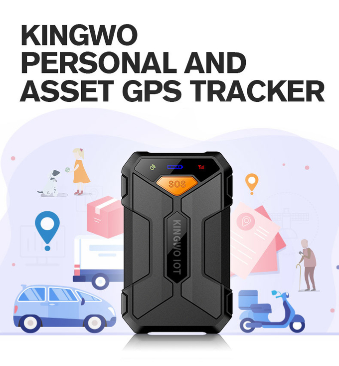 Wireless 2G Asset Mini GPS Tracker SOS Button Personal Tracker With 2500mah Battery