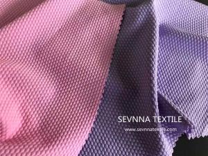 China Jacquard Textured Knitting Nylon Swimwear Fabric Multi Function on sale