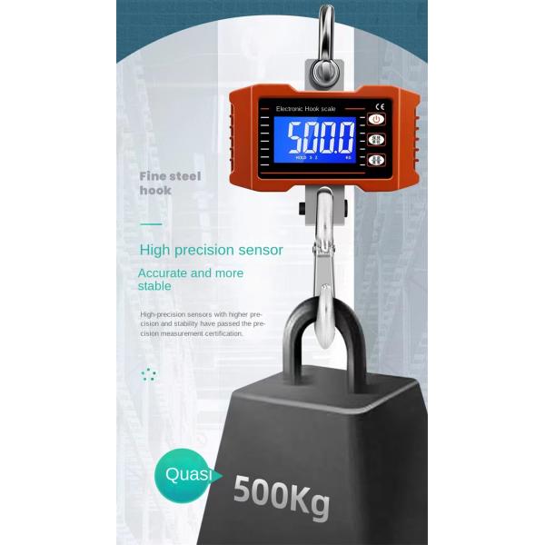Veidt Weighing OCS-P1 500kg Digital Industrial Hanging Scale With Wireless Remote Control