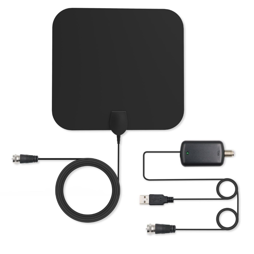 Smart TV TV Antenna IEC/F Male Connector 50 Miles Range ISDB-T ATSC DVB-T DVB-T2 HDTV