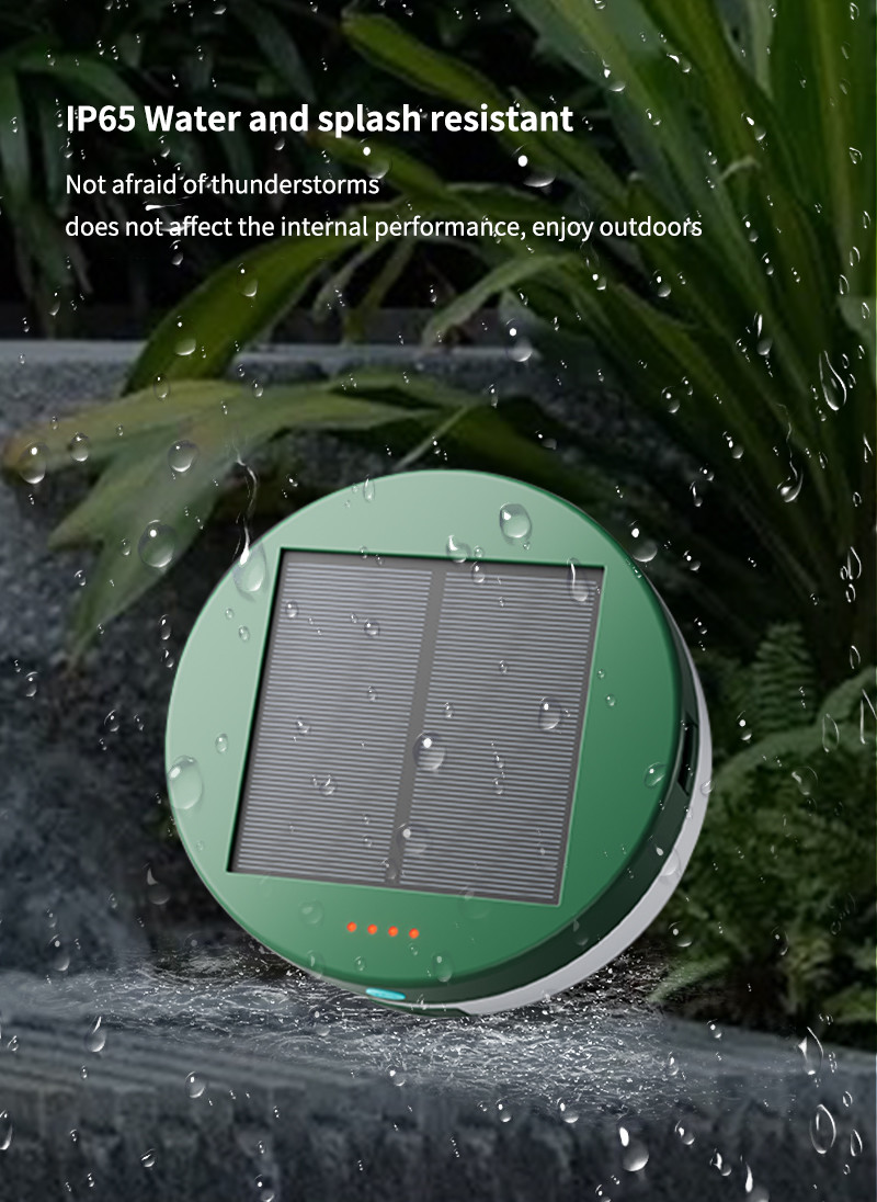 LED Toughened Glass Solar Outdoor Lights Green Orange Color Waterproof 8-10 Hours Working