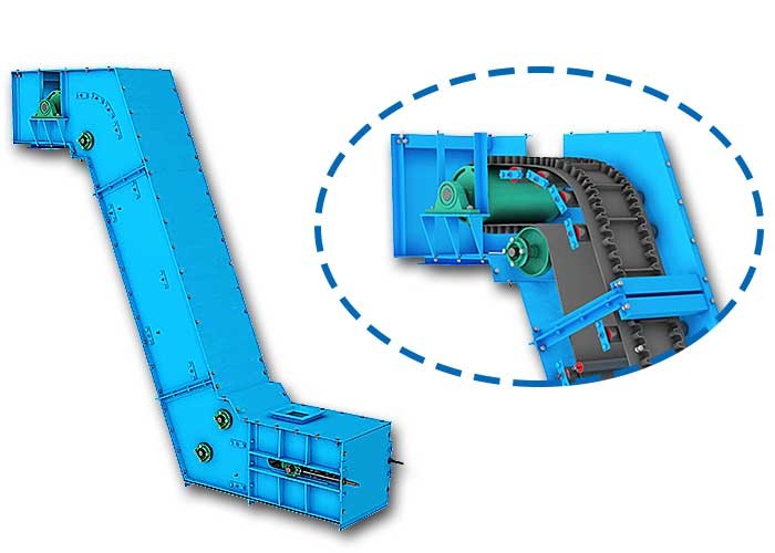 220v 380v Customized Enclosed Conveyor Systems PVC EP Rubber Belt Material